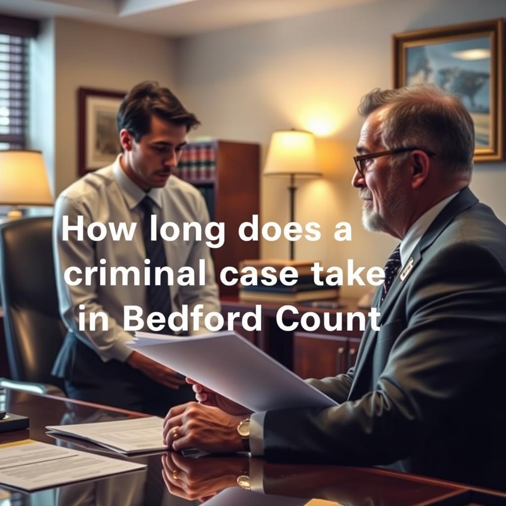 How long does a criminal case take in Bedford County